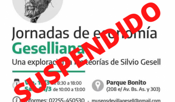 Se suspenden las Jornadas de economa Geselliana