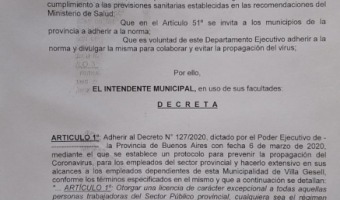 EL MUNICIPIO DECRET UNA LICENCIA ESPECIAL PARA TRABAJADORES QUE REGRESEN DEL EXTERIOR