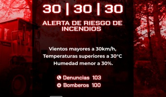 SE REGISTRA PELIGROSIDAD DE INCENDIOS