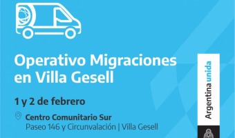 OPERATIVO MIGRACIONES EN VILLA GESELL