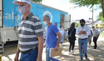 CON LA PRESENCIA DE FUNCIONARIOS NACIONALES Y PROVINCIALES, INICIARON LOS TEST RPIDOS DE COVID-19 EN LAS POSTAS SANITARIAS