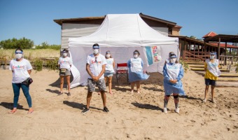 VOLVIERON LAS POSTAS SANITARIAS EN LA PLAYA