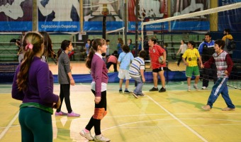 Se realiz el encuentro de Mini voley en el Polideportivo