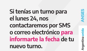 ANSES REPROGRAMA TURNOS PARA LA PRXIMA SEMANA