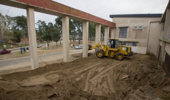 PREPARATIVOS PARA LA CONSTRUCCIN DE NUEVAS AULAS EN LA PRIMARIA 4