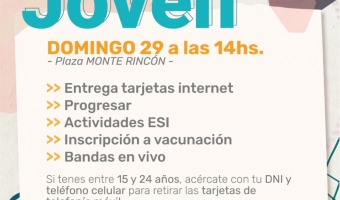 EL DOMINGO 29 SE REALIZAR UNA JORNADA DE FINDE JOVEN