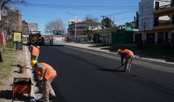 AVANZA EL REASFALTADO DEL SUR CNTRICO