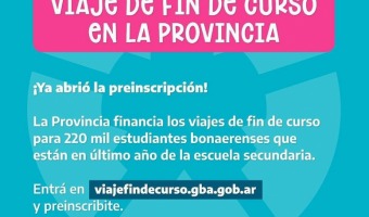 SE ABREN LAS PREINSCRIPCIONES AL VIAJE DE FIN DE CURSO