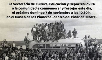 ESTE DOMINGO 7 DE NOVIEMBRE SE CELEBRA EL DA DEL PIONERO