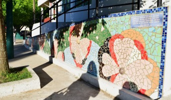 Inauguraron el mural del Hospital Municipal