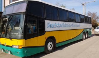 El mnibus Municipal renovado y listo para ayudar