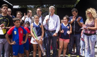 Daniel Scioli visit Villa Gesell