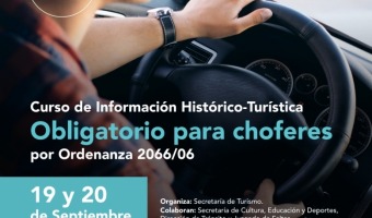 CONTINAN ABIERTAS LAS INSCRIPCIONES AL CURSO DE INFORMACIN HISTRICA Y TURSTICA PARA CONDUCTORES DE TRANSPORTE PBLICO