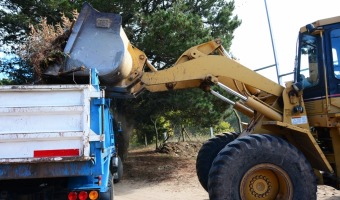 Adems de Santa Elena, son doce los camiones que limpian a Villa Gesell