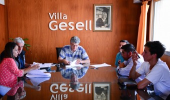 El Intendente Barrera firm importantes convenios para obras en Villa Gesell