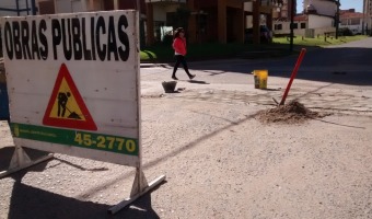 La Comuna avanza con el plan de bacheo y realizacin de cunetas en hormign