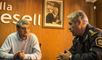 Barrera recibi la visita del  Superintendente de Seguridad de la Regin