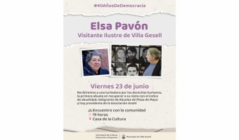 ELSA PAVN SER DECLARADA VISITANTE ILUSTRE DE VILLA GESELL