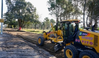 SEGUIMOS CONSTRUYENDO LA DOBLE VA EN EL ACCESO NORTE DE VILLA GESELL