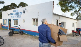 ENTREGAMOS CAMPERAS A INTEGRANTES DEL CLUB SAN LORENZO VILLA GESELL