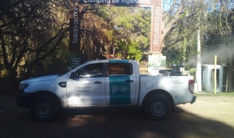 FUMIGACIONES CONTRA EL DENGUE EN CALLES Y ESCUELAS DE TODO EL PARTIDO