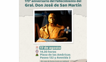 Acto oficial 173 aniversario del fallecimiento del Gral. Don Jos de San Martn