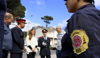 LA MINISTRA DE DESARROLLO SOCIAL VISIT EL CUARTEL DE BOMBEROS VOLUNTARIOS DE VILLA GESELL