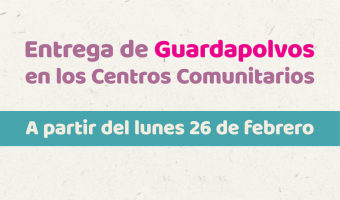 ENTREGA DE GUARDAPOLVOS PARA ALUMNOS Y ALUMNAS DESDE LOS CENTROS COMUNITARIOS