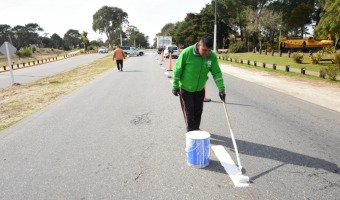 AVANZAN LOS TRABAJOS SE SEALTICA VIAL EN LA ZONA CNTRICA