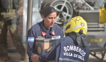 MS DE 100 BOMBEROS GESELINOS SEGUIRN TRABAJANDO EN LA ZONA DEL DERRUMBE