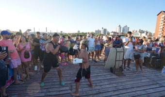 SE REALIZ UNA CLNICA DE BOXEO EN LA PLAYA DEPORTIVA